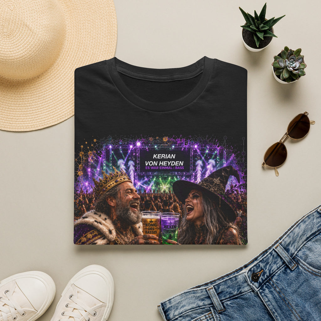 Märchenland Kollektion 8/11 - König und Hexe T-Shirt | Festival Crown Witch Hat Nightlife