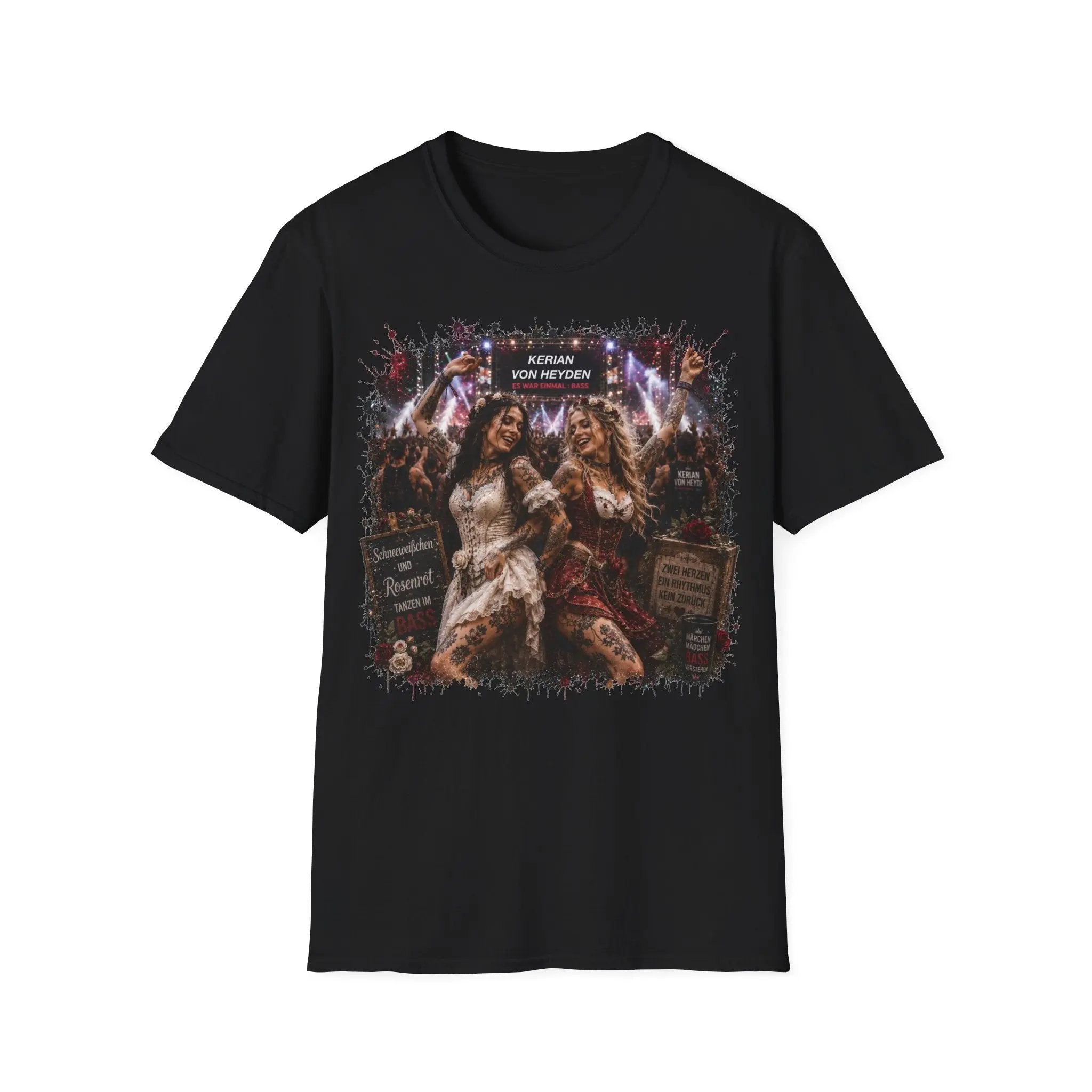 Märchenland Kollektion 9/11 - Schneeweisschen und Rosenrot T-Shirt | Live Music Band Tee