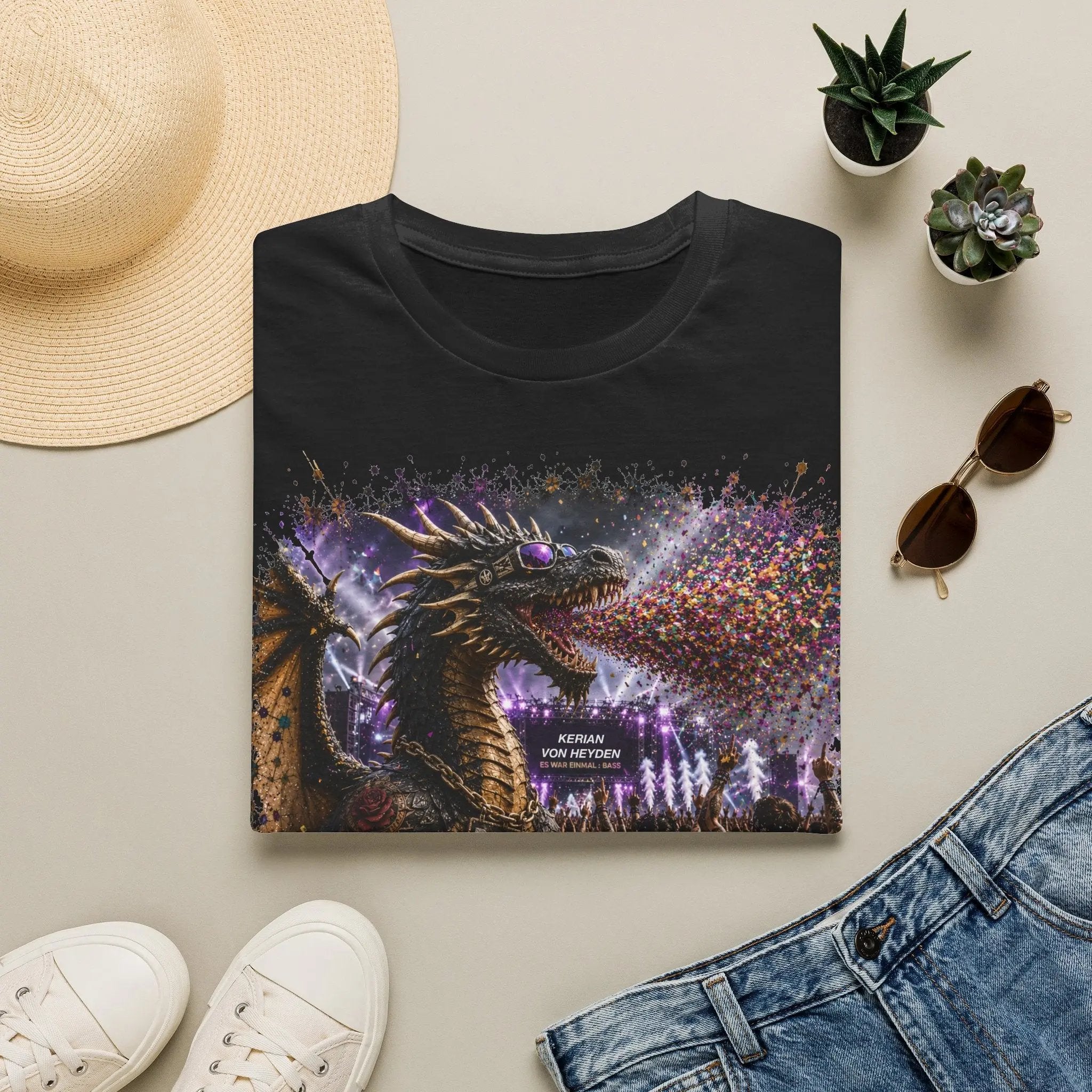 Märchenland Kollektion 10/11 - Konfetti-Drache | Fantasy Dragon Artwork, Colorful