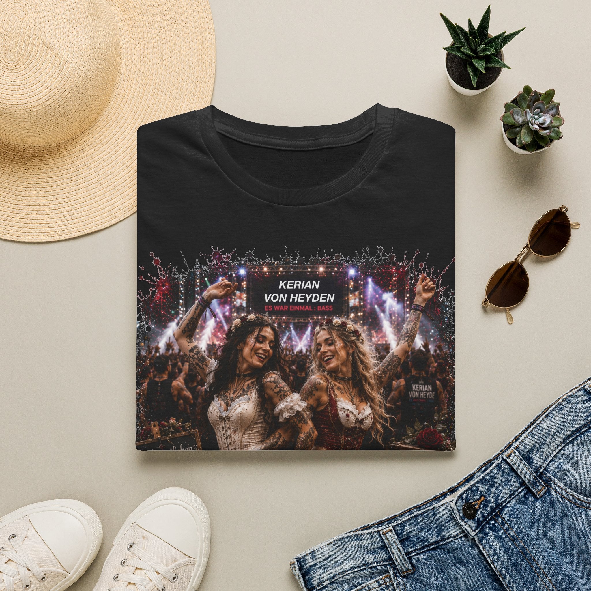 Märchenland Kollektion 9/11 - Schneeweisschen und Rosenrot T-Shirt | Live Music Band Tee